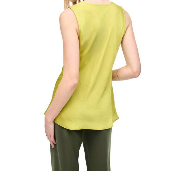 NEW JOSEPH RIBKOFF cowl neck tank top in wasabi - Picture 2 of 4